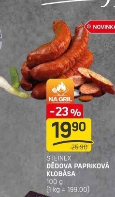 Dědova papriková klobása Steinex