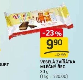 Dezert řez Veselá zvířátka