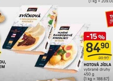 Hotová jídla Hamé