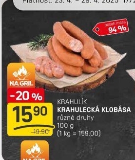 Krahulecká klobása Krahulík