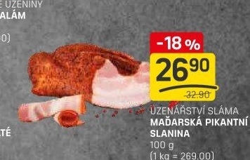 Maďarská slanina pikantní Sláma