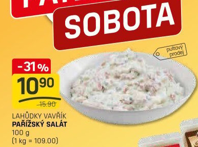 Pařížský salát Lahůdky Vavřík