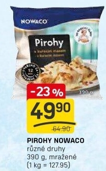 Pirohy s masem mražené Nowaco