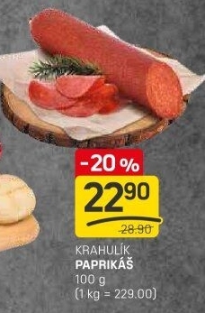 Salám Paprikáš Krahulík