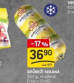 Sekaná drůbeží mražená Vodňanské kuře