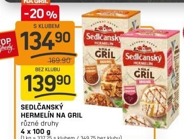 Sýr Hermelín na gril Sedlčanský