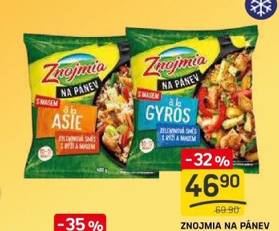 Zeleninová směs Na Pánev a la Gyros mražená Znojmia