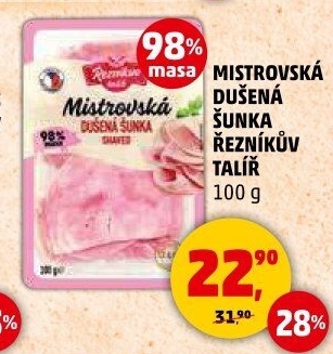 Mistrovská dušená šunka Řezníkův talíř