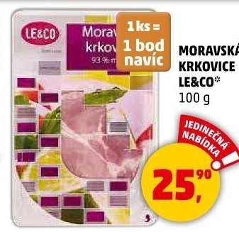 Moravská krkovička LE&amp