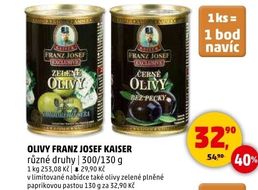 Olivy plněné Exclusive Franz Josef Kaiser