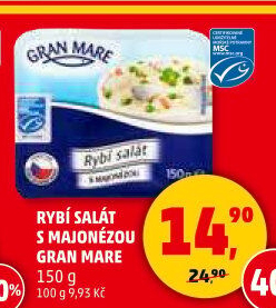 Rybí salát s majonézou Gran Mare