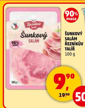 Salám šunkový Řezníkův talíř