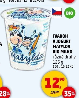 Tvaroh s jogurtem bio Matylda Milko