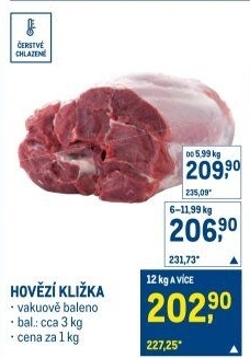 Hovězí kližka