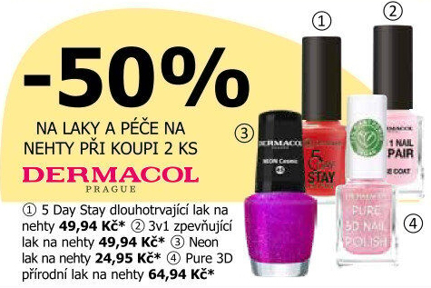 Lak na nehty Neon Dermacol