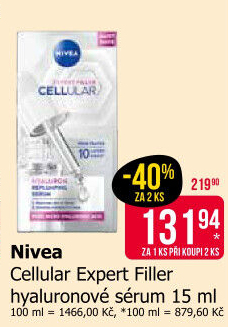 Pleťové vyplňující sérum Hyaluron Cellular Expert Filler Nivea