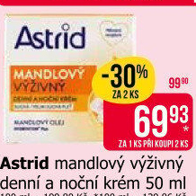 Pleťový krém výživný mandlový Astrid