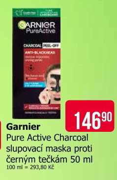 Slupovací maska s černým uhlím Pure Active Garnier