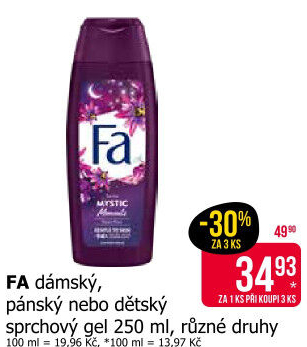 Sprchový gel Fa