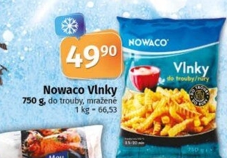 Hranolky vlnky mražené Nowaco