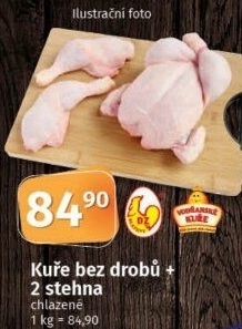 Kuře + 2 kuřecí stehna DZ Klatovy