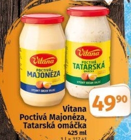 Majonéza poctivá Vitana