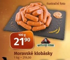 Moravské klobásy Kostelecké uzeniny