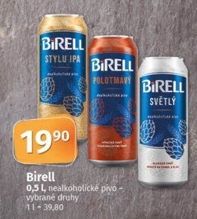Nealkoholické pivo Birell