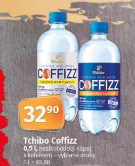 Ochucená voda kofeinová Coffizz Tchibo