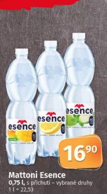 Ochucená voda Mattoni Esence