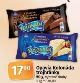 Oplatky trojhránky Kolonáda Opavia