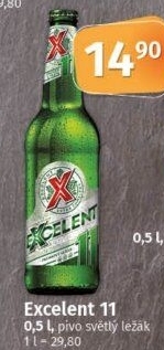 Pivo světlý ležák 11° Excelent