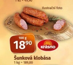 Šunková klobása Krásno