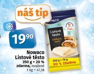 Těsto listové mražené Nowaco