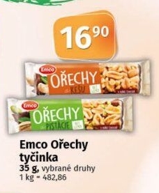 Tyčinka s ořechy Emco