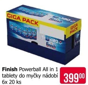 Tablety do myčky Power All in 1 Finish