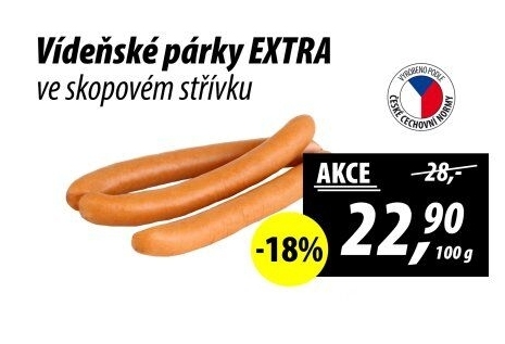 Párky vídeňské extra