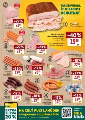 akční leták BILLA 28.4.2025-4.5.2025