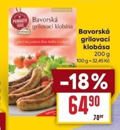 Bavorská grilovací klobása Ponnath
