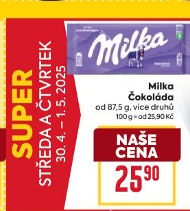Čokoláda Milka