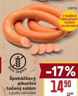 Salám špekáčkový pikantní točený