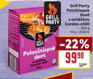 Sýr Polooštiepok duet na gril Grill Party