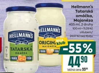 Tatarská omáčka Hellmann'