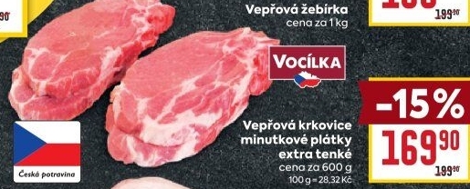 Vepřová krkovice bez kosti Vocílka