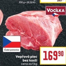 Vepřová plec bez kosti Vocílka