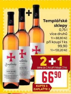 Vína Templářské sklepy Čejkovice