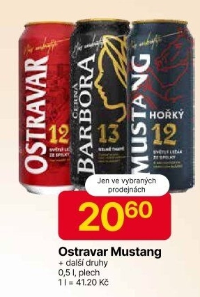 Pivo Mustang Ostravar