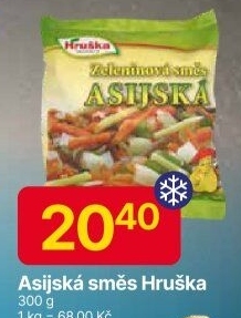 Zeleninová asijská směs mražená Hruška