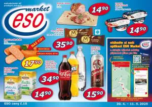 akční leták ESO MARKET 30.4.2025-11.5.2025