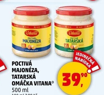 Majonéza poctivá Vitana